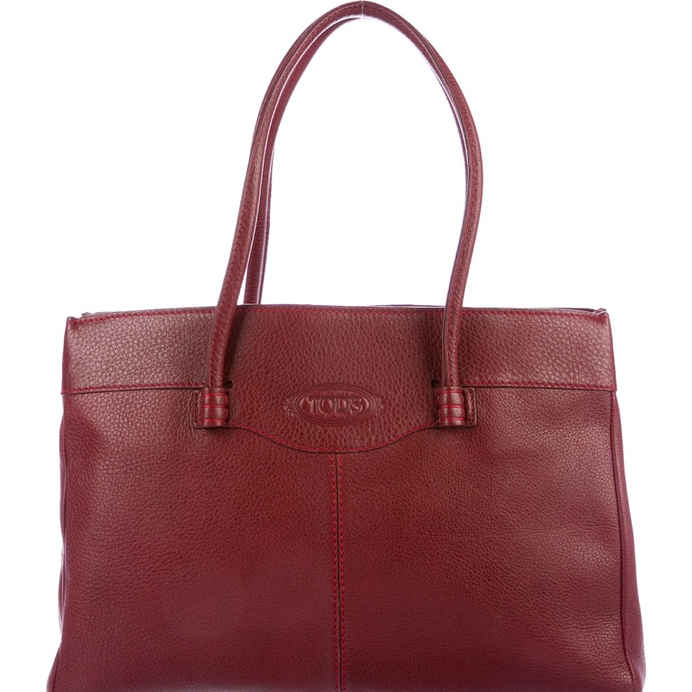 Tods red leather